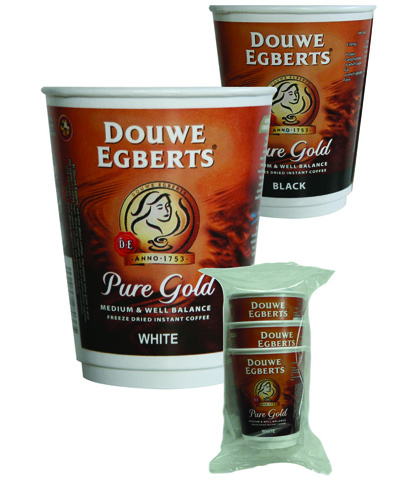 Branded vending - Douwe Egberts Pure Gold Coffee 12oz cup